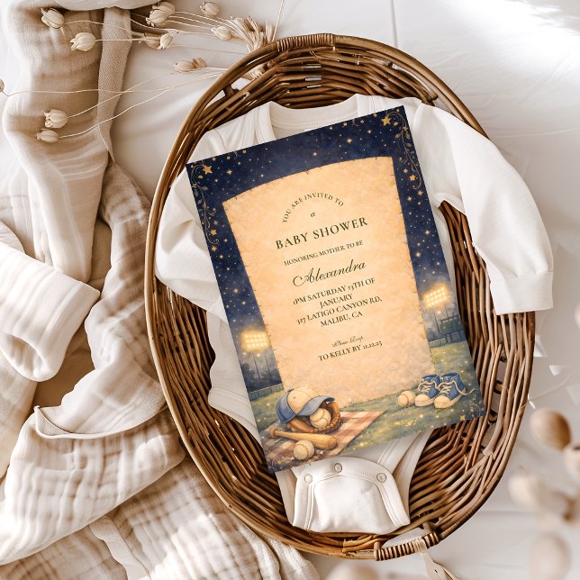 Convites ittle Slugger Baseball Baby Shower (Criador carregado)