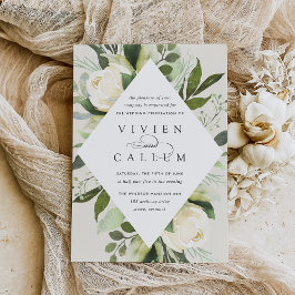 Convites Ivory Bloom | Armamento Geométrico Floral