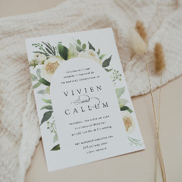 Convites Ivory Bloom | Casamento por arco floril