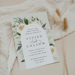 Convites Ivory Bloom | Casamento por arco floril