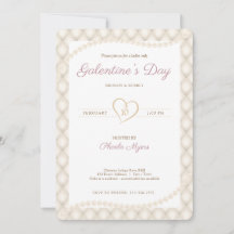 Ivory, Dourado e Pearls Galentine