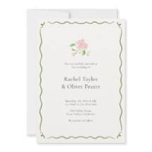 Ivory & Green | Floral Wedding Enclosure Card