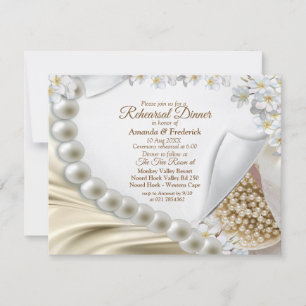 Convites Ivory,Verde,Azul,Seda Dourada e janto de ensaio de