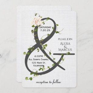 Convites Ivy e Ampersand Wedding