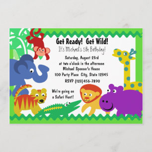 Convites J é para a selva