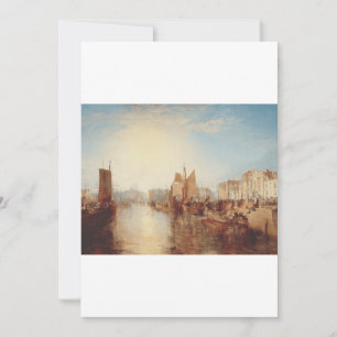 Convites J.M.W. Turner: Porto de Dieppe Arte Romântica Refi