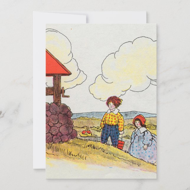 Convites Jack e Jill subiram a colina (Frente)