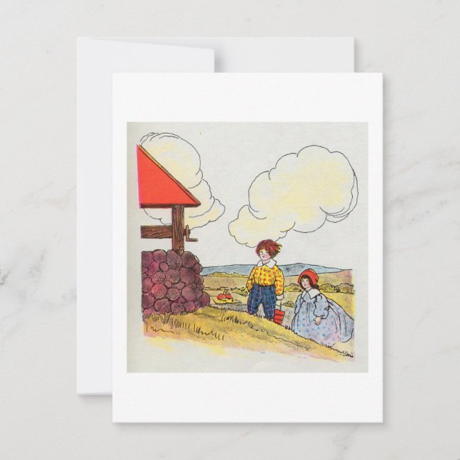 Convites Jack e Jill subiram a colina (Frente)