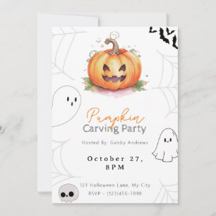 Convites Jack-O' Lanterna Pumpkin Carving Party