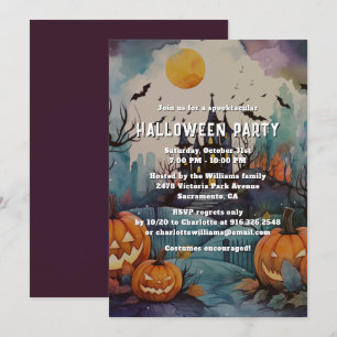 Convites Jack O’Lanterns Hunsion Mansion Halloween Party