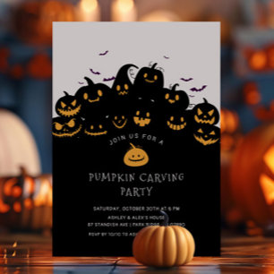 Convites Jack O'Lantern Pumpkin Carving