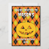 Jack ou lanterna do Halloween Argyle