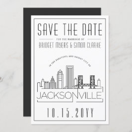 Convites Jacksonville Wedding | Skyline Salvar a Data