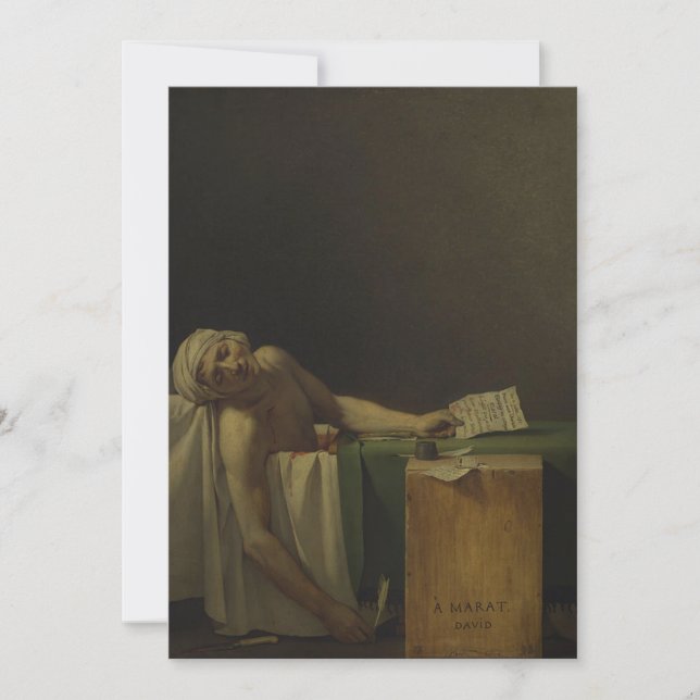 Convites Jacques-Louis David - The Death of Marat (Frente)