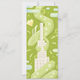 Convites Jade Dragon In The City - Funky Cute Style