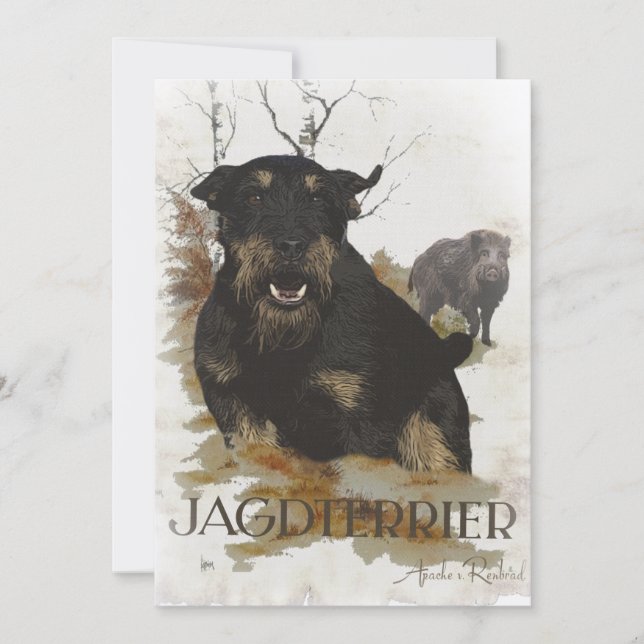 Convites Jagdterrier (Frente)