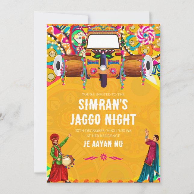 Convites Jaggo & Convites digitais Jago (Frente)