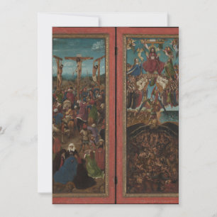 Convites Jan van Eyck - Crucificação e Juízo Final