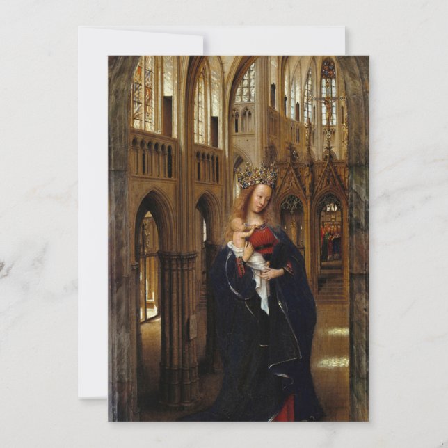 Convites Jan van Eyck - Madonna na Igreja (Frente)