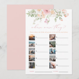 Convites JANE Blush Floral Onde Eles Estavam
