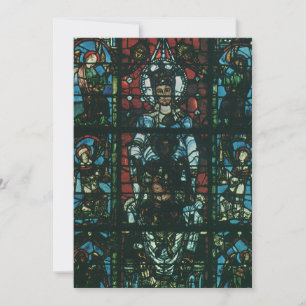 Convites Janela de Vitral de Igreja Religiosa Antiga