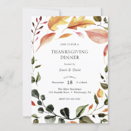 Convites Janta de Ação de Graças