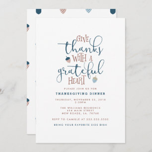 Convites Janta de Ação de Graças aos Obrigados