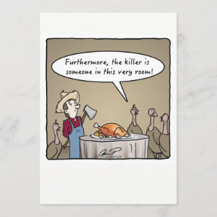 Convites Janta de Ação de Graças: Assassino da Turquia!