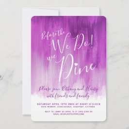 Convites Janta de ensaio de arte Mauve antes de convidarmos