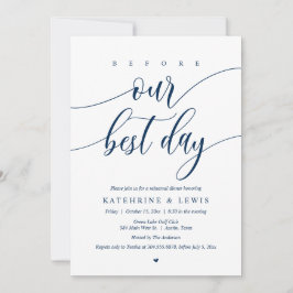 Convites Janta De Ensaio De Casamento, Antes Do Nosso Melho