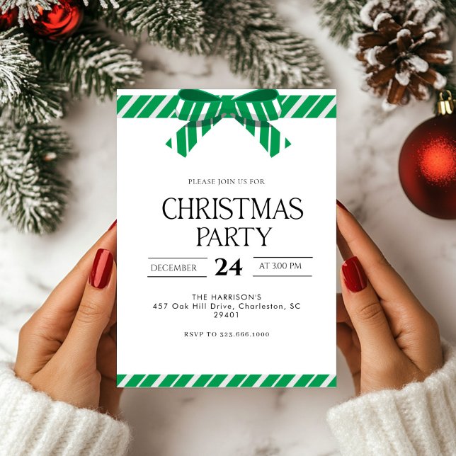 Convites Janta de Natal sobre Férias do Arco Verde (Criador carregado)