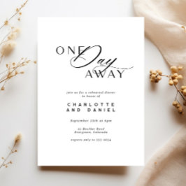 Convites Janta Elegante De Ensaio De Casamento Um Dia Longe