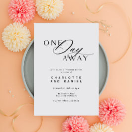 Convites Janta Elegante De Ensaio De Casamento Um Dia Longe