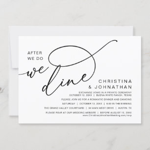 Convites Janta Romântica De Casamento, Depois De Nós, Nós J