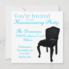 Convites Jantando a cadeira como o Housewarming