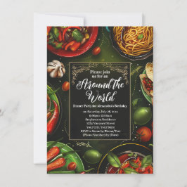 Convites Jantar ao Redor do Mundo - Excursão de Prova de Co