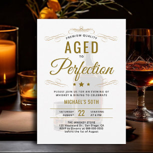 Convites Jantar com Uísque Envelhecido à Perfeição 50º Aniv