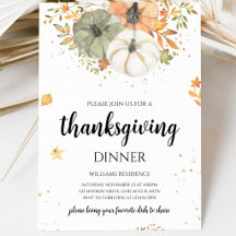 Jantar de Ação de Graças Boho Pumpkin