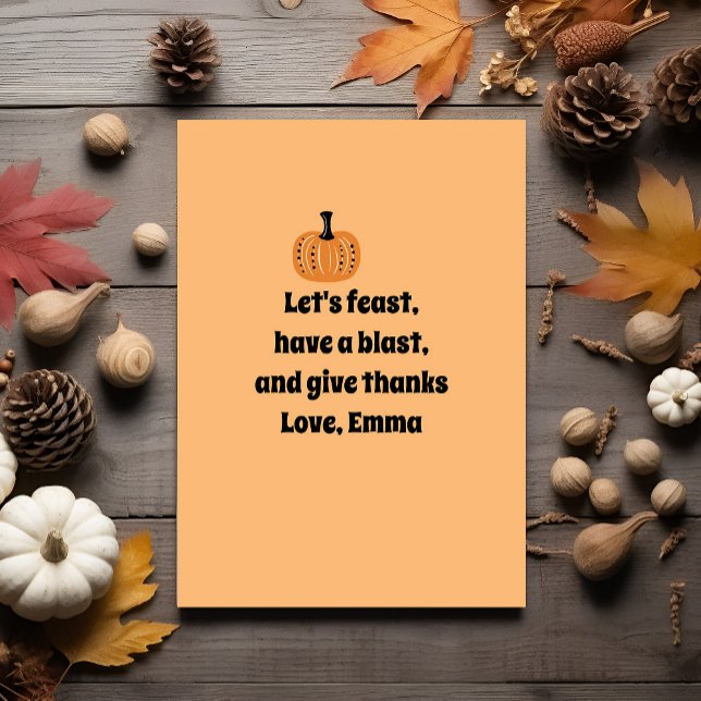 Convites Jantar de Ação de Graças Caprichoso  (Criador carregado)