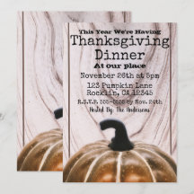 Jantar de Ação de Graças com Abóbora de Outono Rús