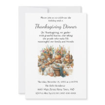 Jantar de Ação de Graças com Família e Amigos em C