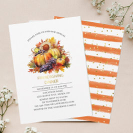 Convites Jantar de Ação de Graças dos amigos de outono de a