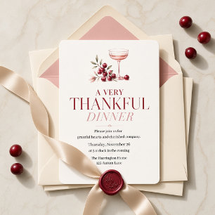 Convites Jantar de Ação de Graças & Friendsgiving