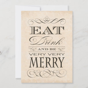 Convites Jantar de Aniversário de Casamento Coma, Beba e Al