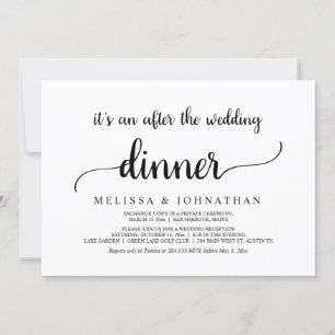 Convites Jantar de Casamento às Furas com Fuga Romântica