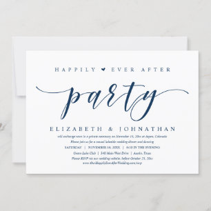 Convites Jantar de Casamento Íntimo, Festa Feliz para Sempr