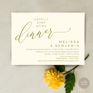 Convites Jantar de Casamento Romântico Festa Felizes para S
