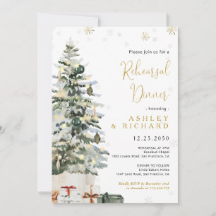 Convites Jantar de Ensaio da Árvore de Natal