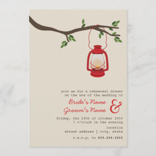 Convites Jantar de ensaio de acampamento da região selvage