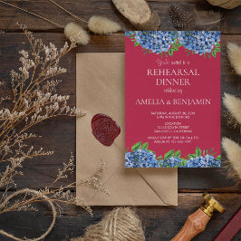Convites Jantar de Ensaio de Casamento Elegante Hortênsia M